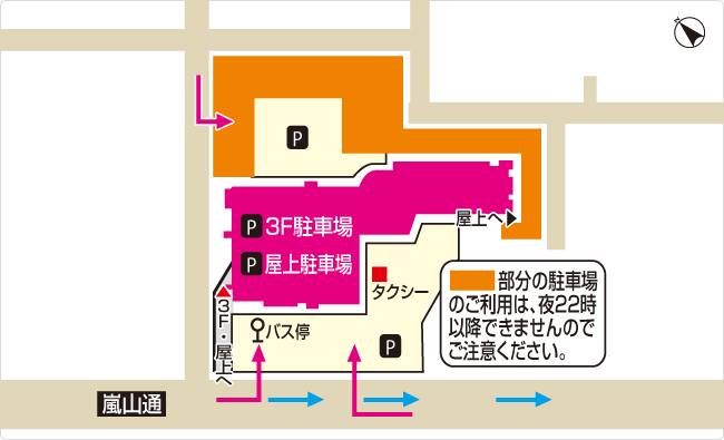 ミュゼイオンモール旭川西店の駐車場