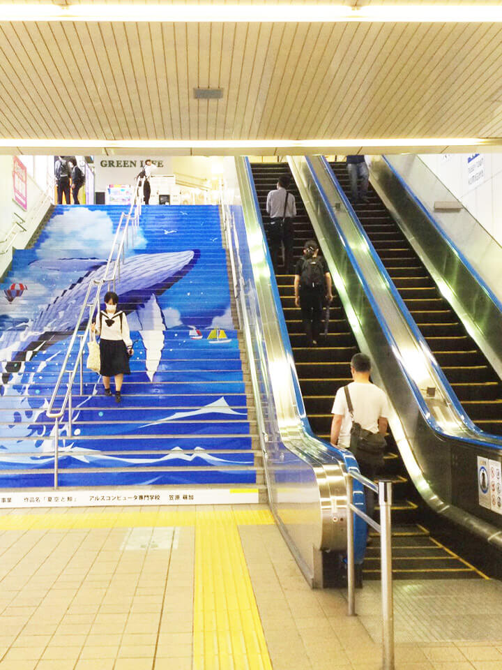 JR熊谷駅の改札を出て北口のエスカレーターまたは階段をおります。