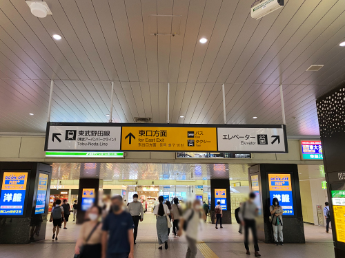 JR各線大宮駅東口へ向かいます。